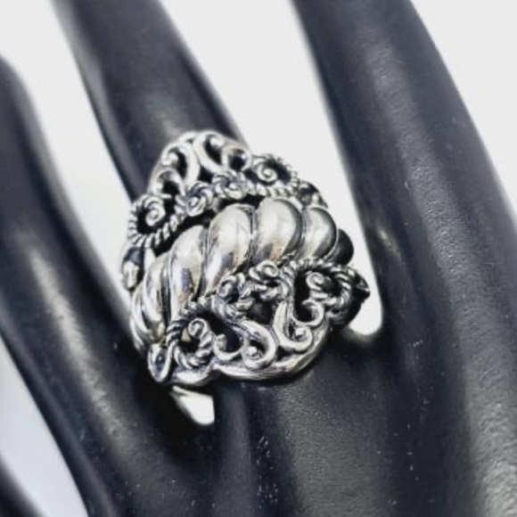 Carolyn Pollack Relios Sterling Silver Ring Set Size 9 - Picture 2 of 6